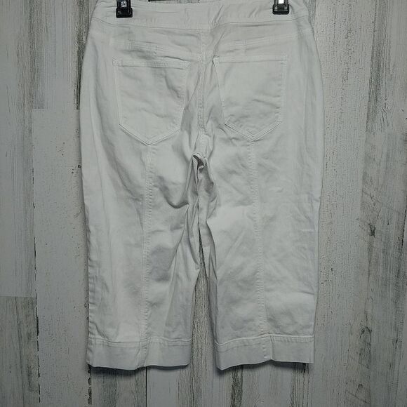 Talbot's Petites White Capri Pants Size 6 - Picture 4 of 5